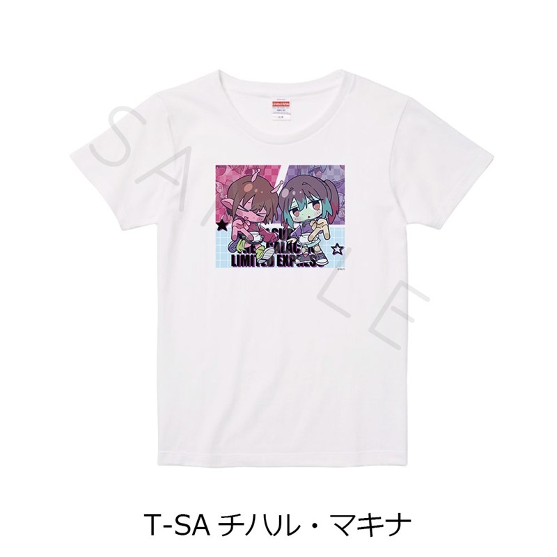 アニメ『銀河特急 ミルキー☆サブウェイ』第5弾 Tシャツ(ちぽっけ) T-SA(チハル・マキナ) ホワイト XLサイズ - AniSmile