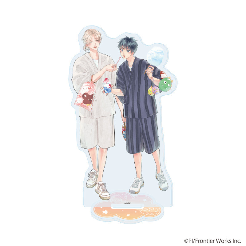 アクリルスタンド「ぴい先生」01/「社会人カップルのSummer Vacation」BLフェア(描き下ろしイラスト) - AniSmile