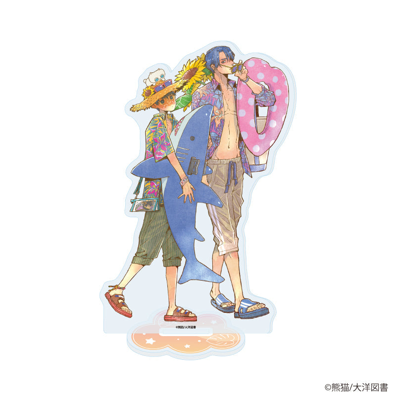 アクリルスタンド「熊猫先生」02/「社会人カップルのSummer Vacation」BLフェア(描き下ろしイラスト) - AniSmile