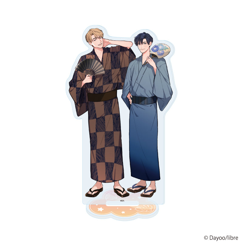 アクリルスタンド「ダヨオ先生」01/「社会人カップルのSummer Vacation」BLフェア(描き下ろしイラスト) - AniSmile