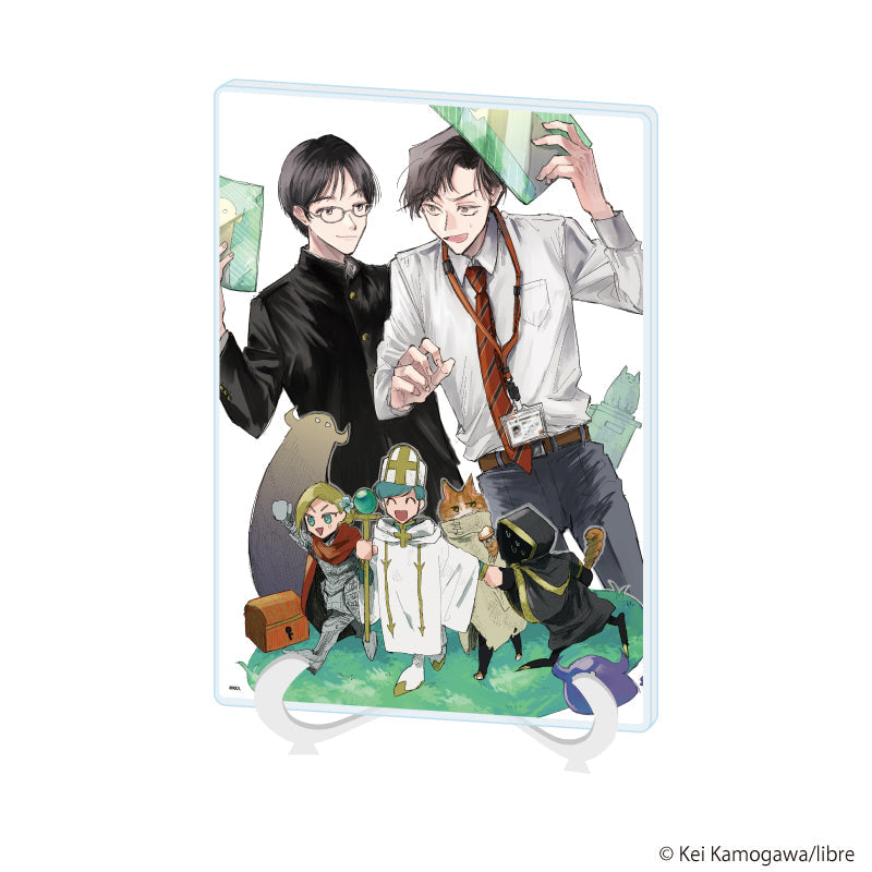 アクリルアートボード(A5サイズ)「かもがわ圭先生」01/「社会人カップルのSummer Vacation」BLフェア(公式イラスト) - AniSmile