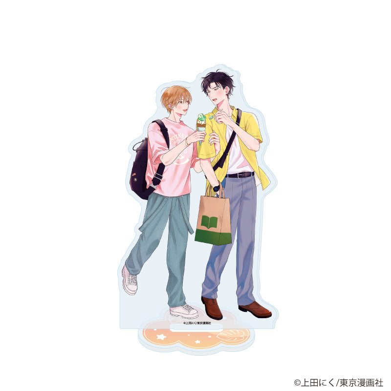 アクリルスタンド「上田にく先生」01/「社会人カップルのSummer Vacation」BLフェア(描き下ろしイラスト) - AniSmile