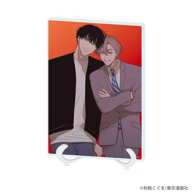 アクリルアートボード(A5サイズ)「秋鮭こぐま先生」01/「社会人カップルのSummer Vacation」BLフェア(公式イラスト) - AniSmile