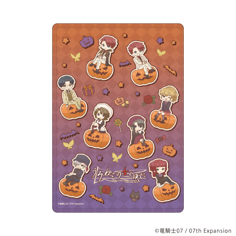 キャラクリアケース「うみねこのなく頃に」08/集合デザインA ハロウィンver.(レトロアートイラスト) - AniSmile