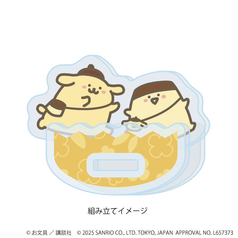 ゆらゆらアクリルスタンド「お文具といっしょ×サンリオキャラクターズ」02/プリンさん×ポムポムプリン(コラボイラスト) 画像 2 | AniSmile