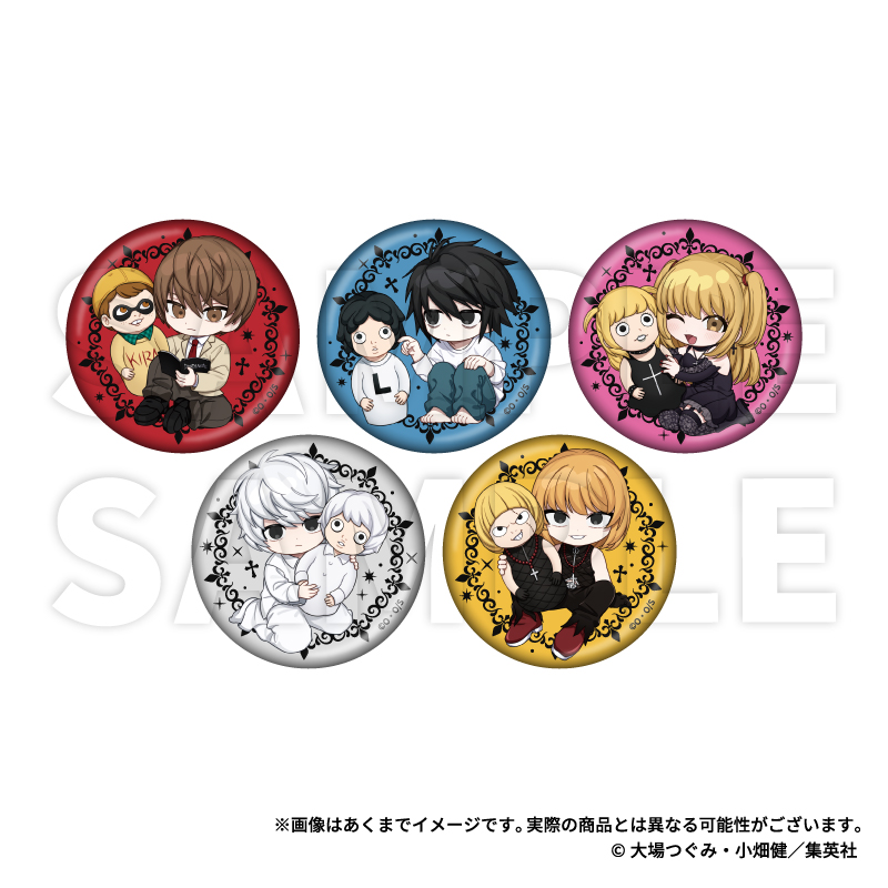DEATH NOTE トレーディング缶バッジ 指人形ver. PCS - AniSmile