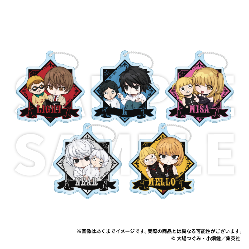 DEATH NOTE トレーディングアクリルキーホルダー 指人形ver. PCS - AniSmile