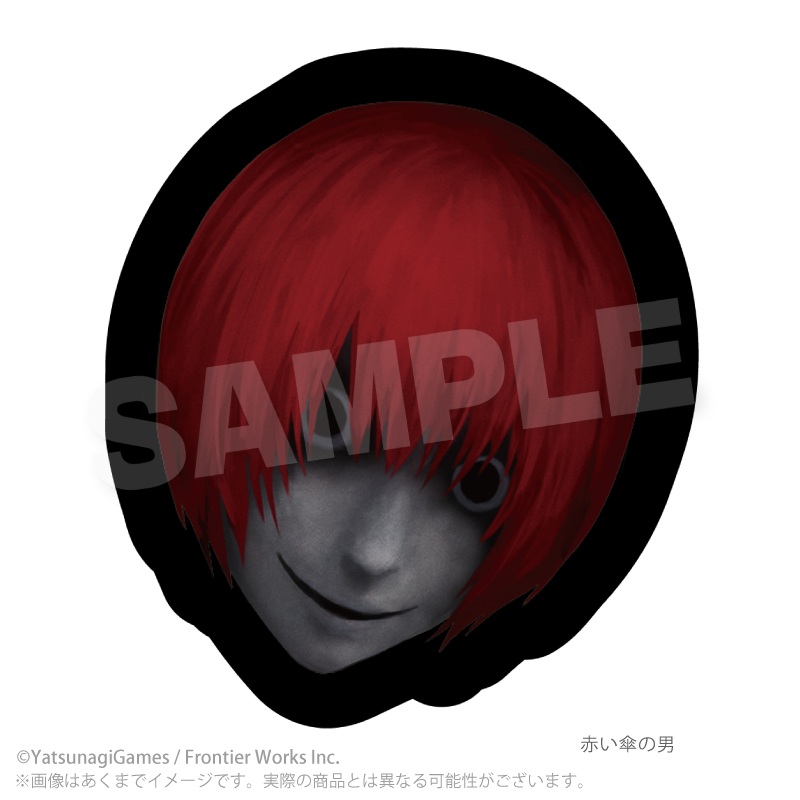 文字化化 ダイカットクッション アイドルver. 赤い傘の男 - AniSmile