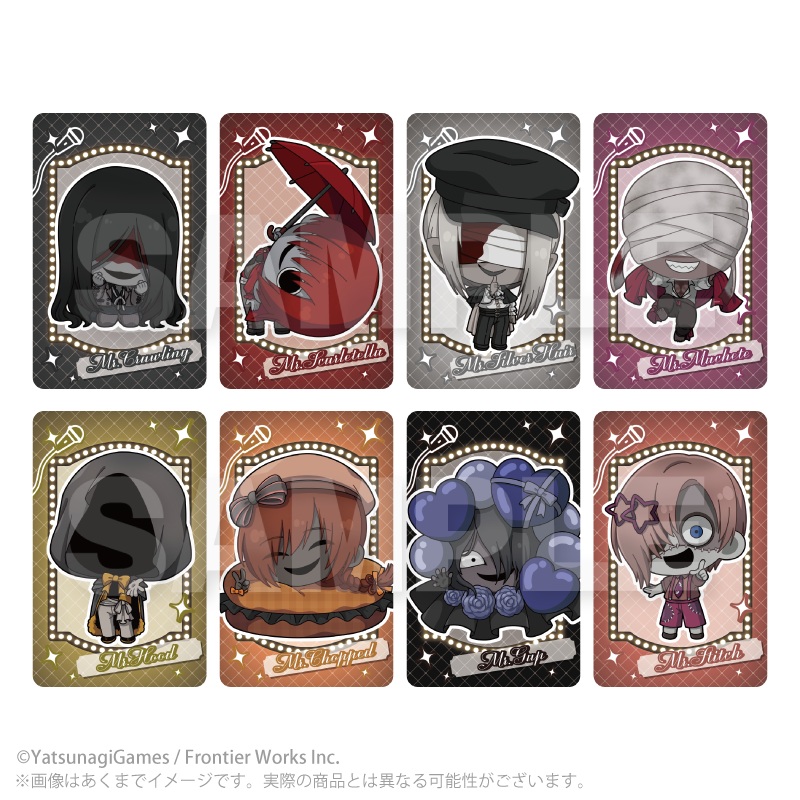 文字化化 トレーディングミニキャラホログラムカード アイドルver. PCS 画像 2 | AniSmile