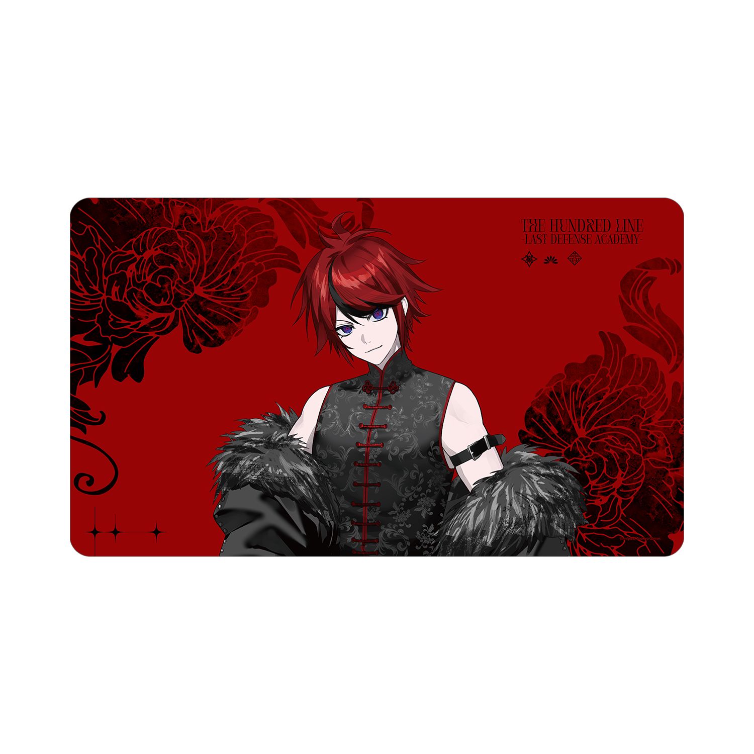 HUNDRED LINE -最終防衛学園- REOさんイラスト 澄野拓海 チャイナパンクver. マルチデスクマット POP UP SHOP in マルイ - AniSmile