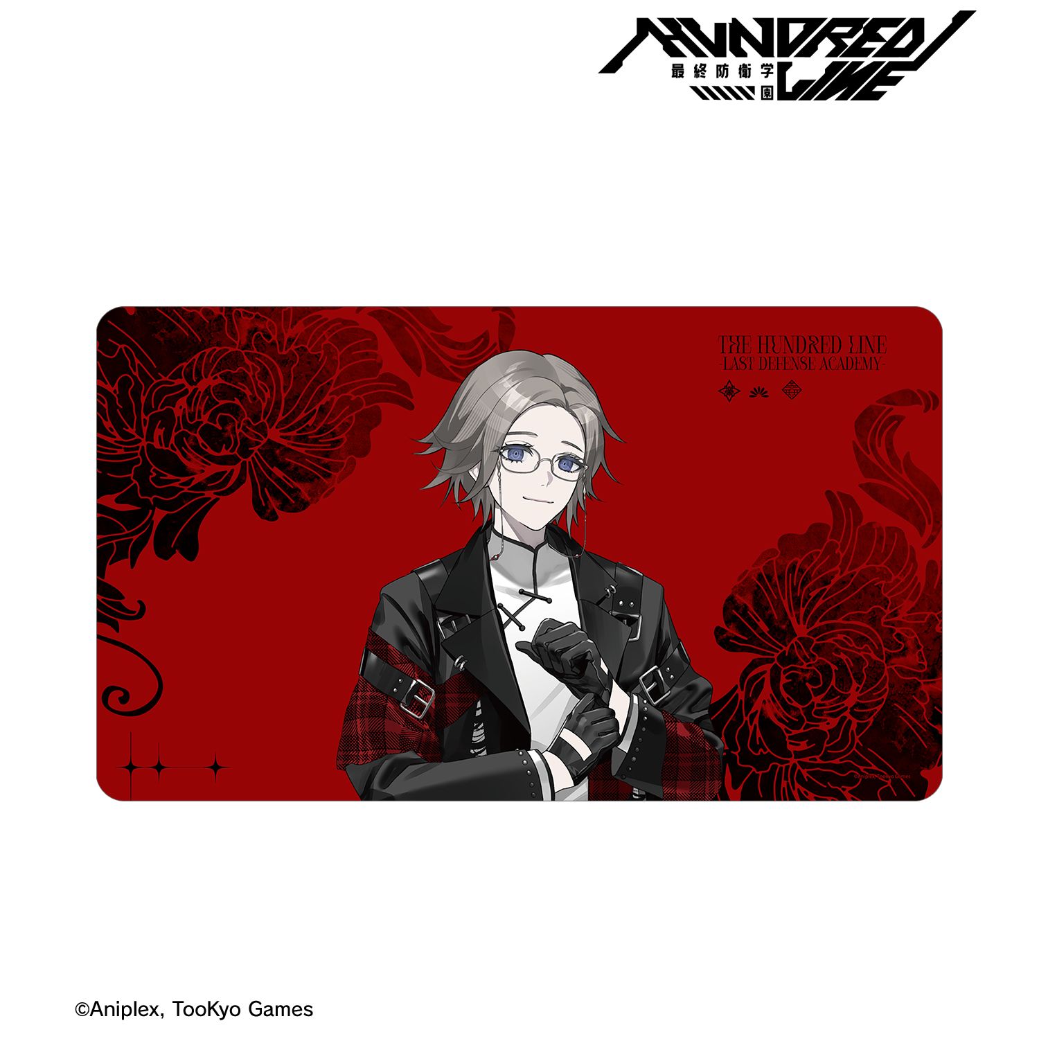 HUNDRED LINE -最終防衛学園- REOさんイラスト 蒼月衛人 チャイナパンクver. マルチデスクマット POP UP SHOP in マルイ 画像 2 | AniSmile