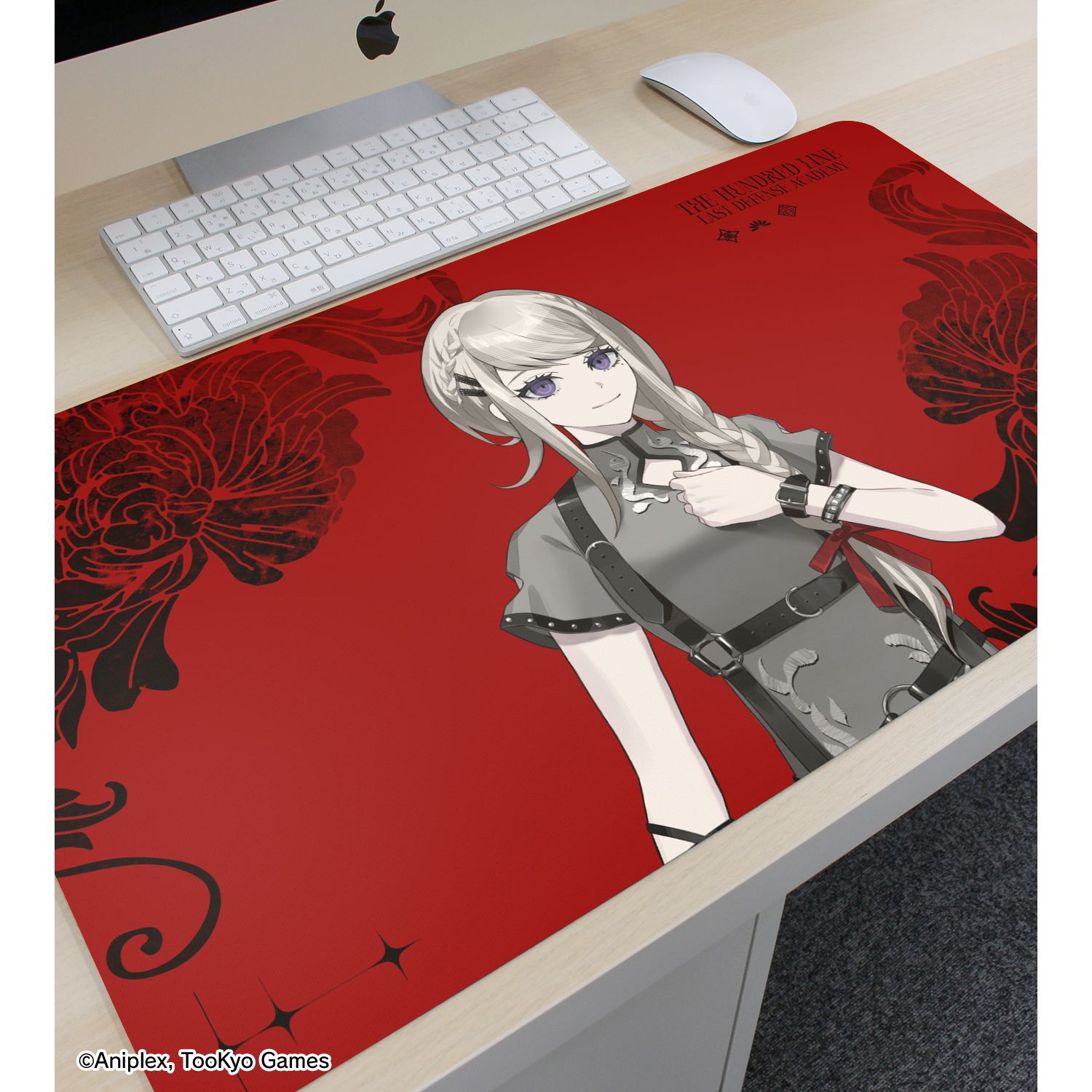 HUNDRED LINE -最終防衛学園- REOさんイラスト 霧藤希 チャイナパンクver. マルチデスクマット POP UP SHOP in マルイ 画像 3 | AniSmile