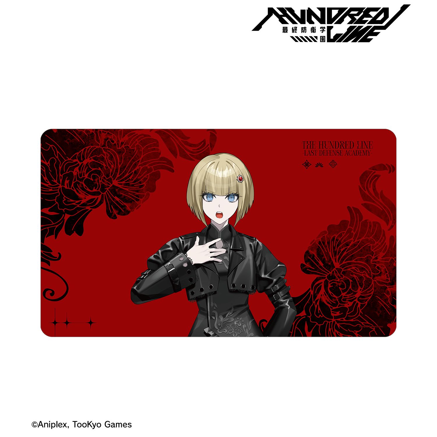 HUNDRED LINE -最終防衛学園- REOさんイラスト 大鈴木くらら チャイナパンクver. マルチデスクマット POP UP SHOP in マルイ 画像 2 | AniSmile