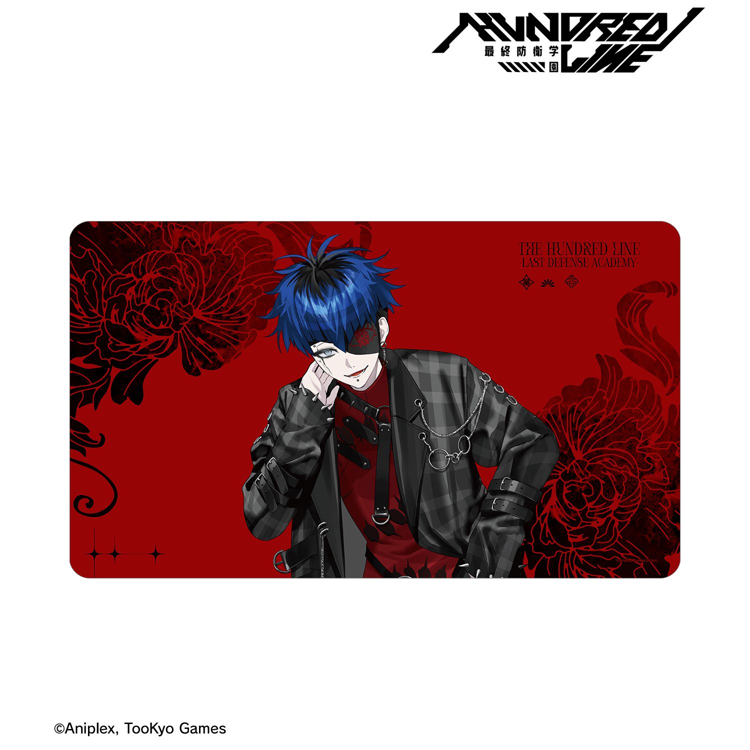 HUNDRED LINE -最終防衛学園- REOさんイラスト 面影歪 チャイナパンクver. マルチデスクマット POP UP SHOP in マルイ 画像 2 | AniSmile