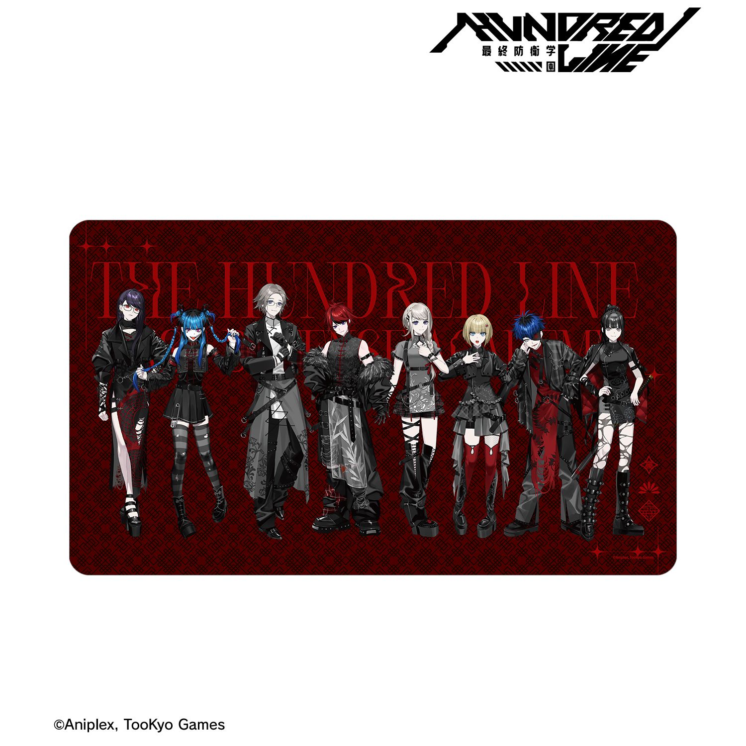 HUNDRED LINE -最終防衛学園- REOさんイラスト 集合 チャイナパンクver. マルチデスクマット POP UP SHOP in マルイ 画像 2 | AniSmile