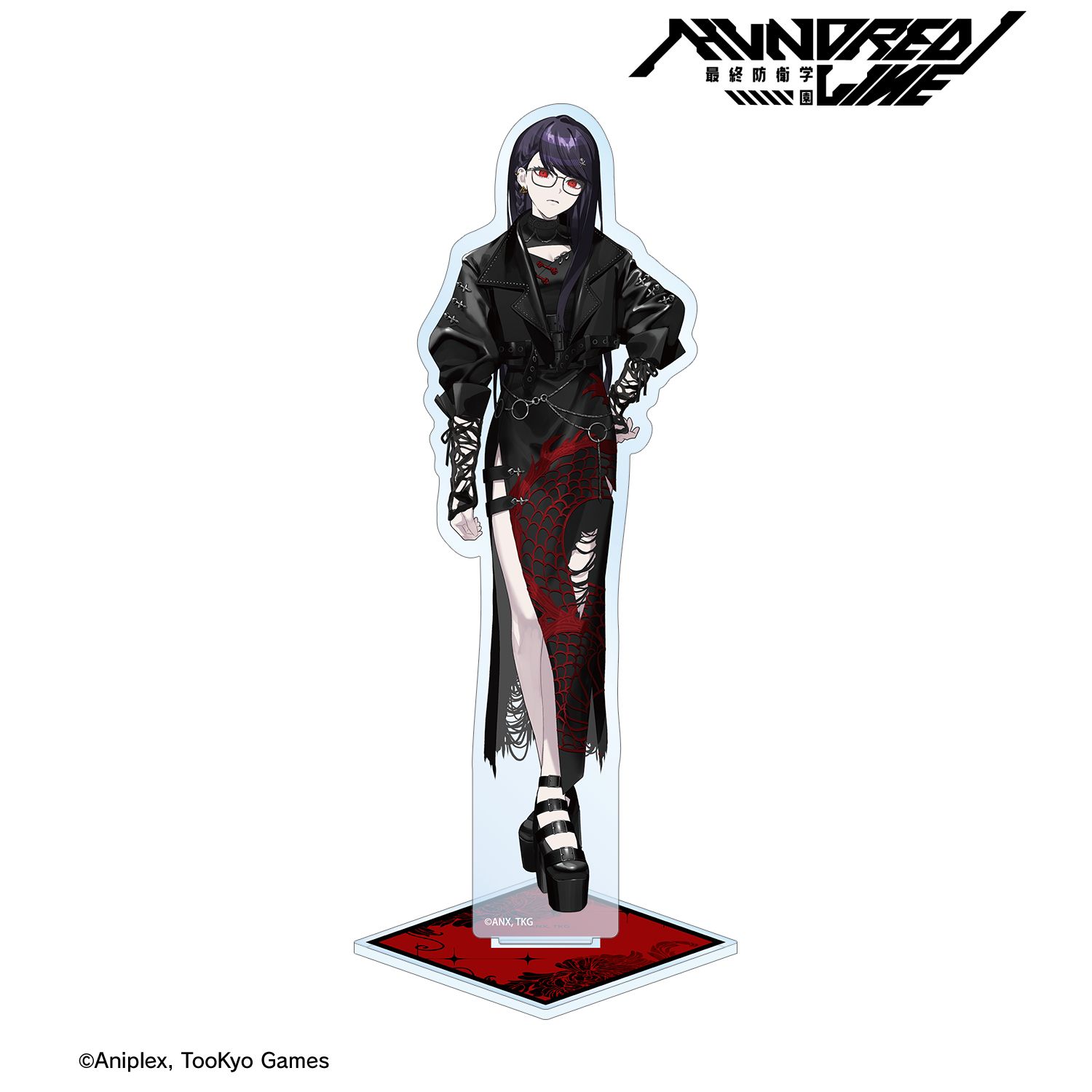 HUNDRED LINE -最終防衛学園- REOさんイラスト 雫原比留子 チャイナパンクver. BIGアクリルスタンド POP UP SHOP in マルイ 画像 2 | AniSmile
