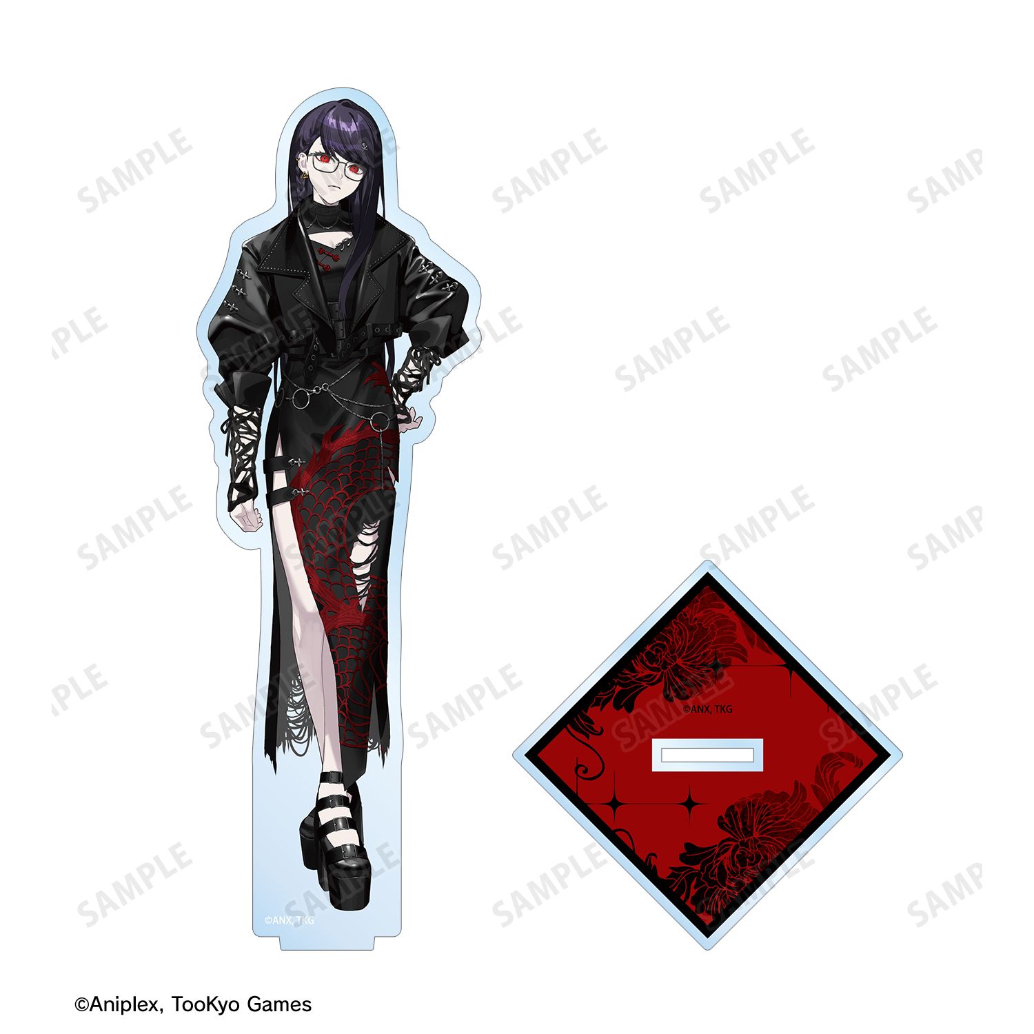 HUNDRED LINE -最終防衛学園- REOさんイラスト 雫原比留子 チャイナパンクver. BIGアクリルスタンド POP UP SHOP in マルイ 画像 3 | AniSmile