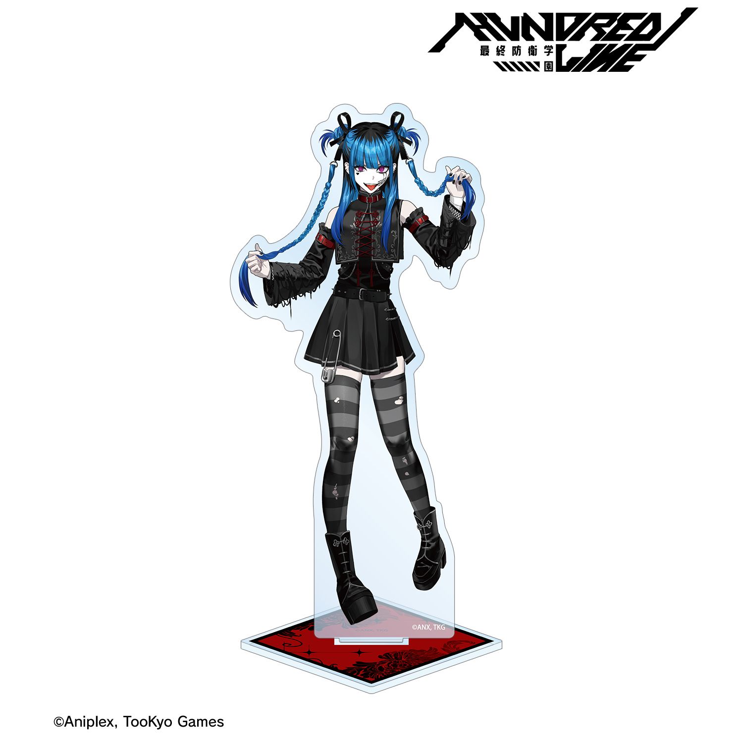 HUNDRED LINE -最終防衛学園- REOさんイラスト 飴宮怠美 チャイナパンクver. BIGアクリルスタンド POP UP SHOP in マルイ 画像 2 | AniSmile