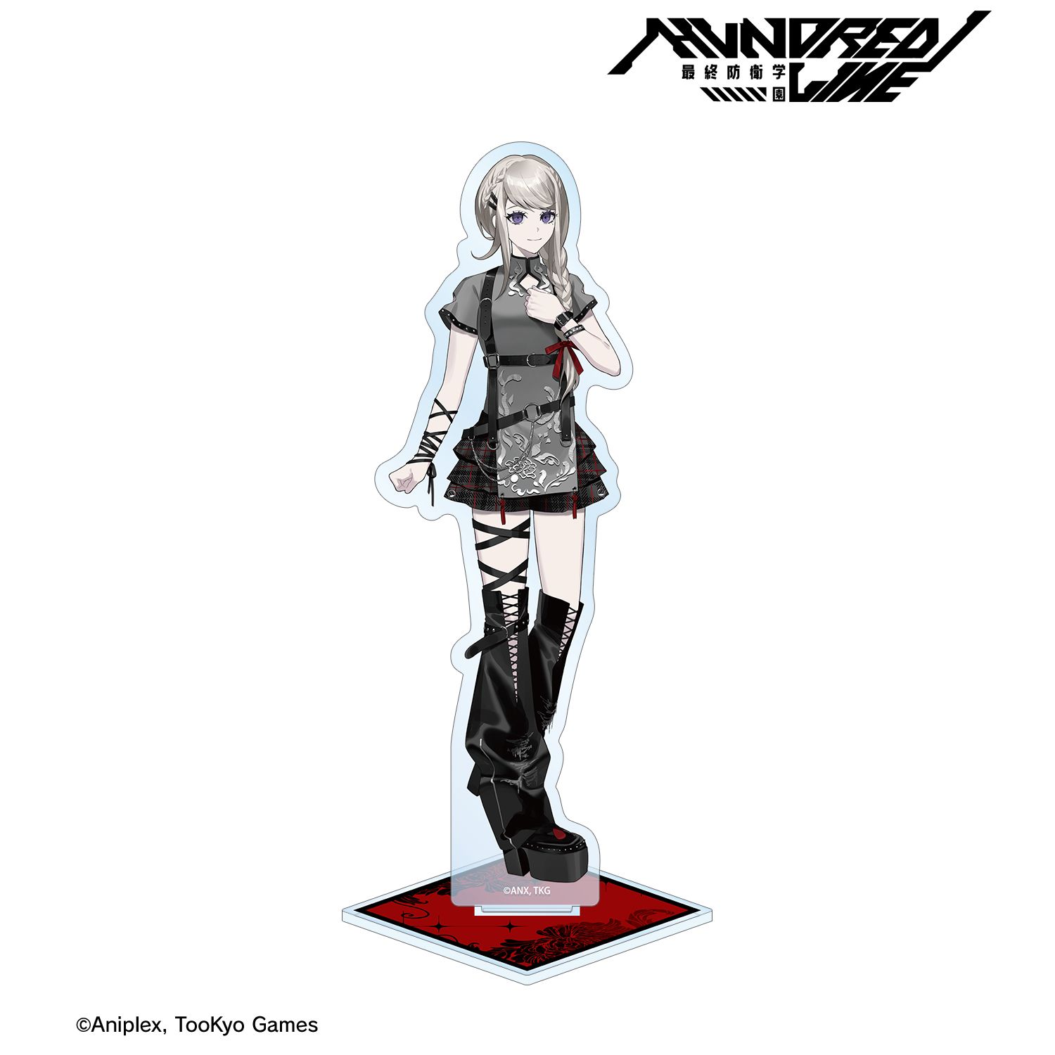 HUNDRED LINE -最終防衛学園- REOさんイラスト 霧藤希 チャイナパンクver. BIGアクリルスタンド POP UP SHOP in マルイ 画像 2 | AniSmile