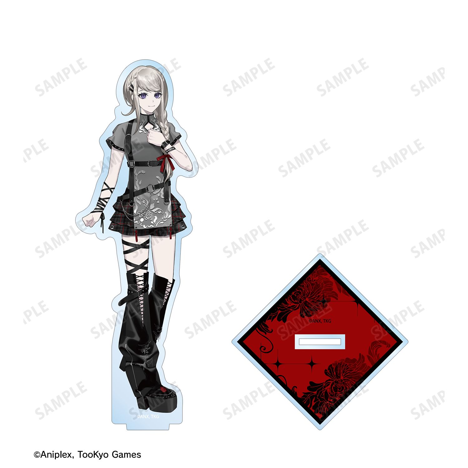 HUNDRED LINE -最終防衛学園- REOさんイラスト 霧藤希 チャイナパンクver. BIGアクリルスタンド POP UP SHOP in マルイ 画像 3 | AniSmile