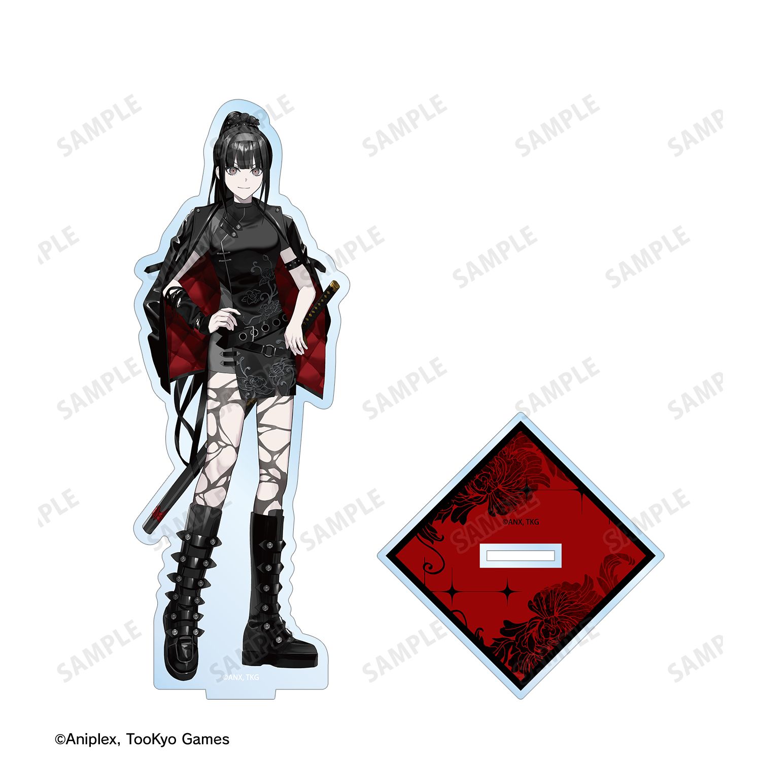HUNDRED LINE -最終防衛学園- REOさんイラスト 凶鳥狂死香 チャイナパンクver. BIGアクリルスタンド POP UP SHOP in マルイ 画像 3 | AniSmile