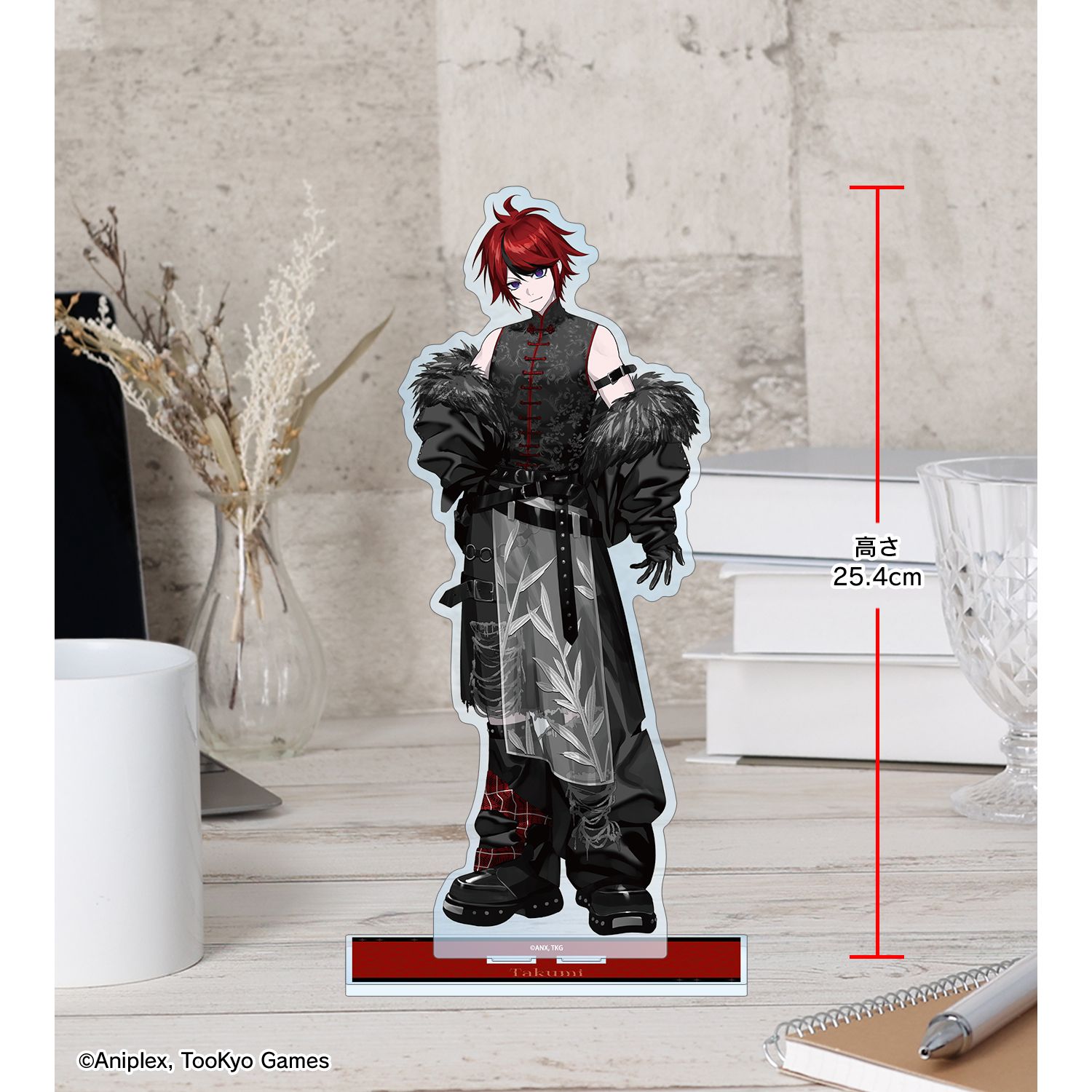 HUNDRED LINE -最終防衛学園- REOさんイラスト 澄野拓海 チャイナパンクver. 特大アクリルスタンド POP UP SHOP in マルイ 画像 4 | AniSmile