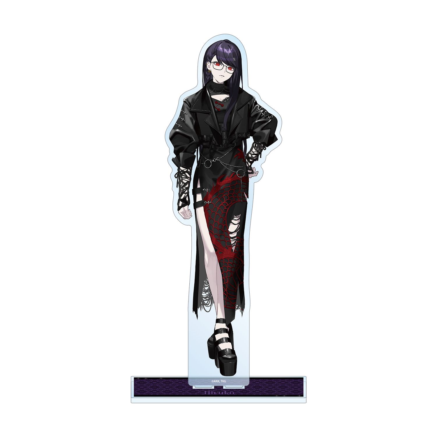 HUNDRED LINE -最終防衛学園- REOさんイラスト 雫原比留子 チャイナパンクver. 特大アクリルスタンド POP UP SHOP in マルイ - AniSmile