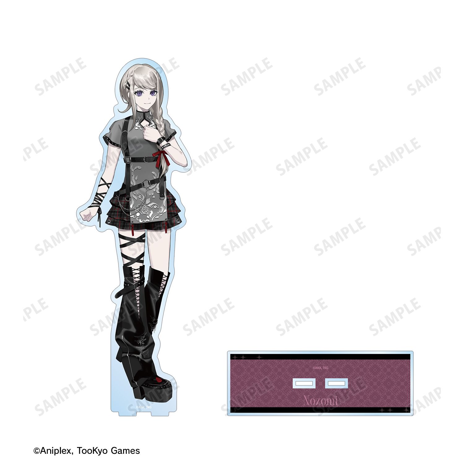 HUNDRED LINE -最終防衛学園- REOさんイラスト 霧藤希 チャイナパンクver. 特大アクリルスタンド POP UP SHOP in マルイ 画像 3 | AniSmile