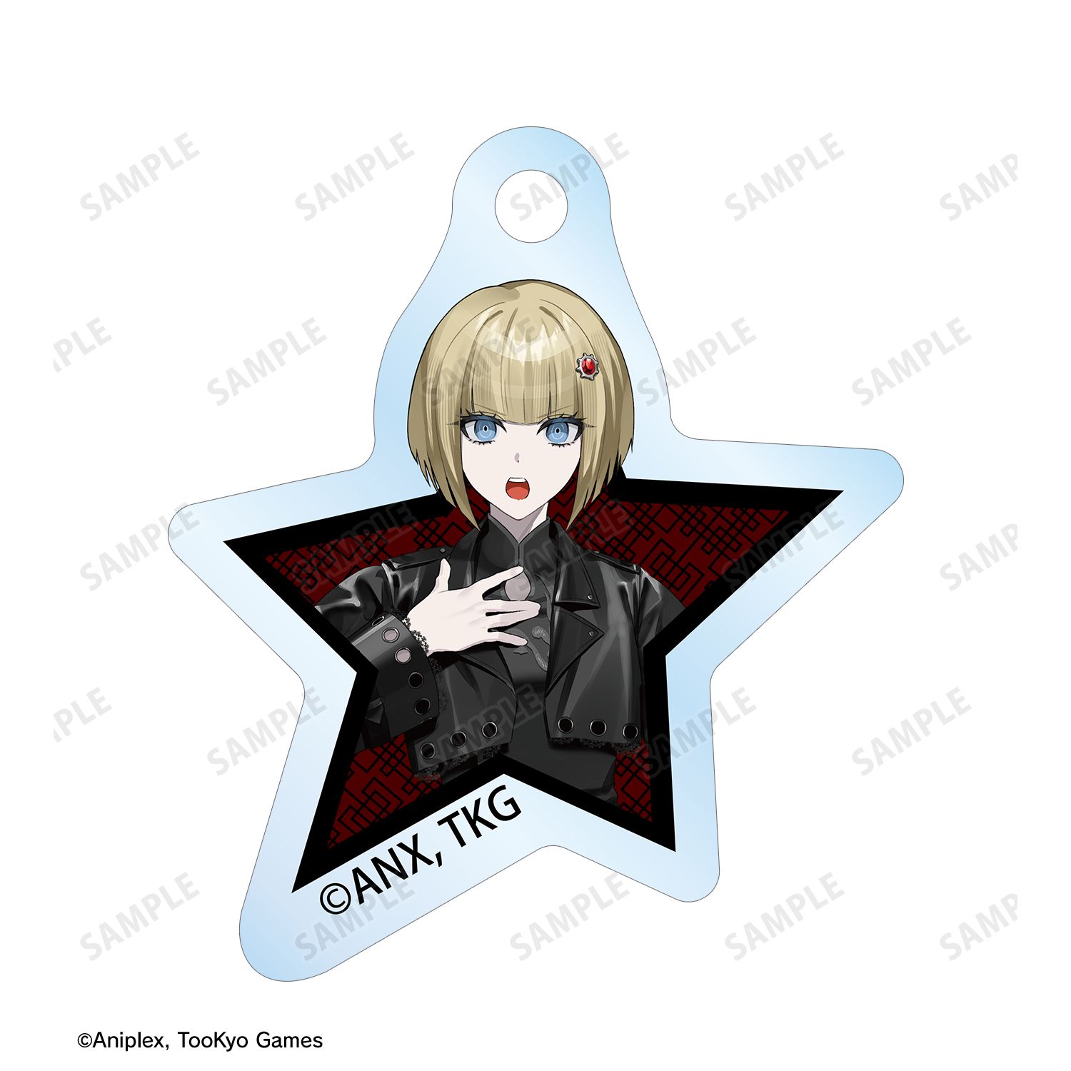 HUNDRED LINE -最終防衛学園- REOさんイラスト 大鈴木くらら チャイナパンクver. 2連ワイヤーアクリルキーホルダー POP UP SHOP in マルイ 画像 4 | AniSmile