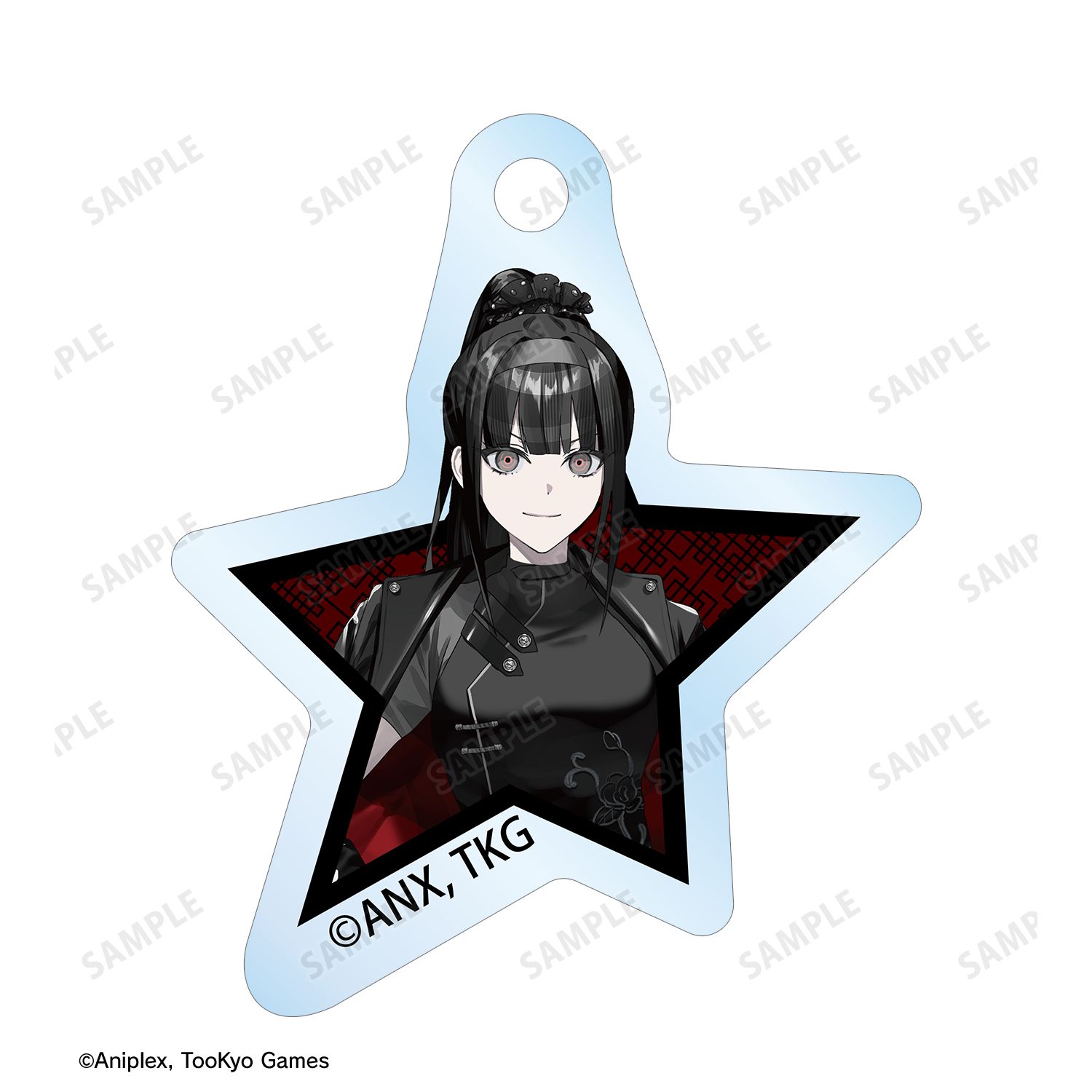 HUNDRED LINE -最終防衛学園- REOさんイラスト 凶鳥狂死香 チャイナパンクver. 2連ワイヤーアクリルキーホルダー POP UP SHOP in マルイ 画像 3 | AniSmile