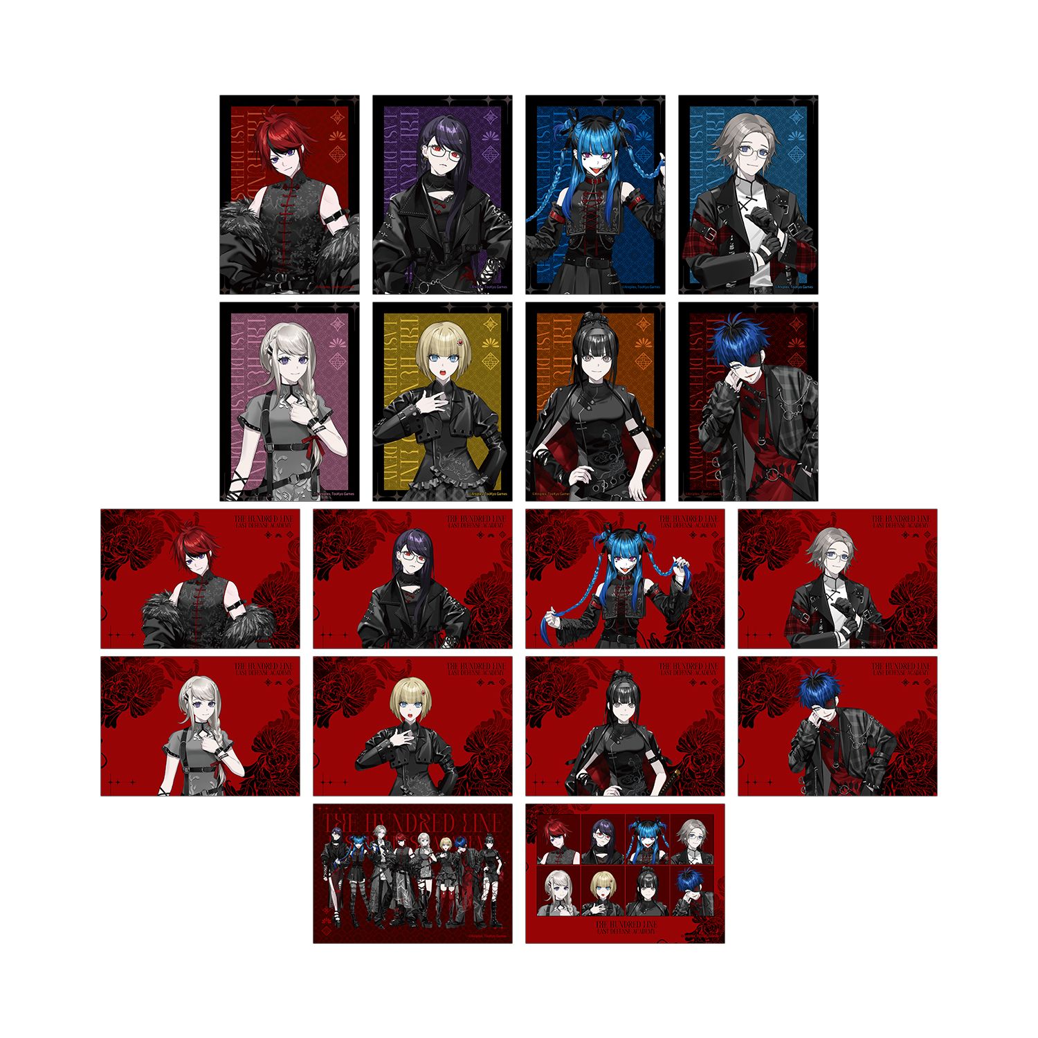 HUNDRED LINE -最終防衛学園- REOさんイラスト チャイナパンクver. トレーディングブロマイド POP UP SHOP in マルイ(単位/単品) - AniSmile
