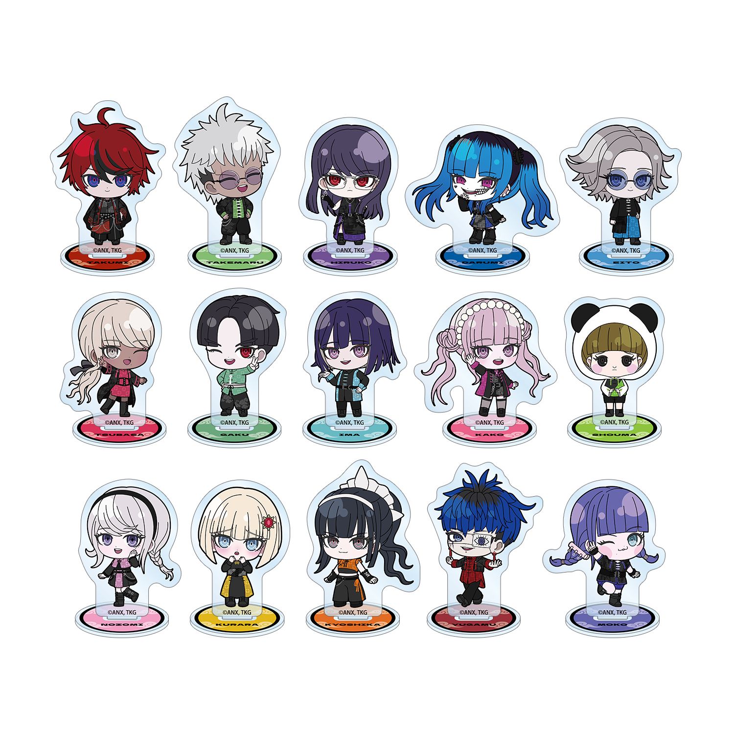 HUNDRED LINE -最終防衛学園- チャイナパンクver. トレーディング ちびキャラ アクリルスタンド POP UP SHOP in マルイ(単位/単品) - AniSmile