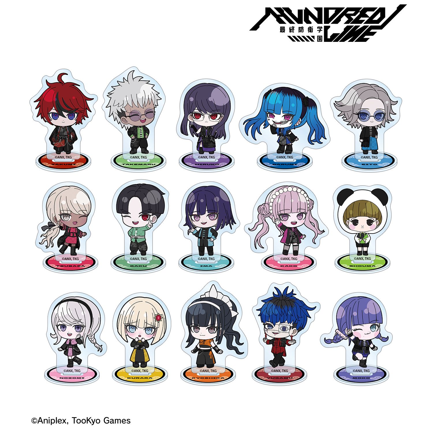 HUNDRED LINE -最終防衛学園- チャイナパンクver. トレーディング ちびキャラ アクリルスタンド POP UP SHOP in マルイ(単位/単品) 画像 4 | AniSmile