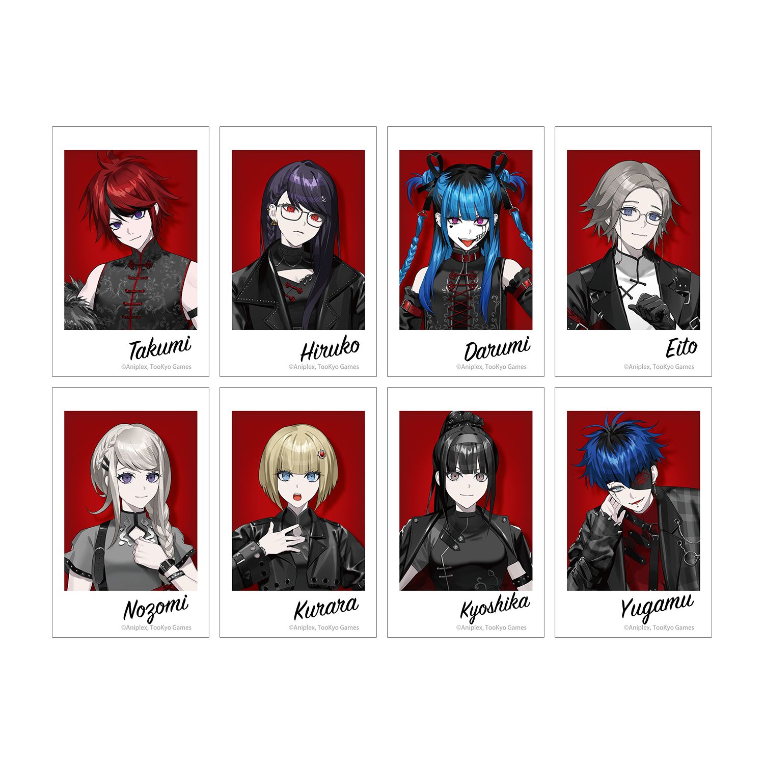 HUNDRED LINE -最終防衛学園- REOさんイラスト チャイナパンクver. トレーディングチェキプリント POP UP SHOP in マルイ(単位/単品) - AniSmile