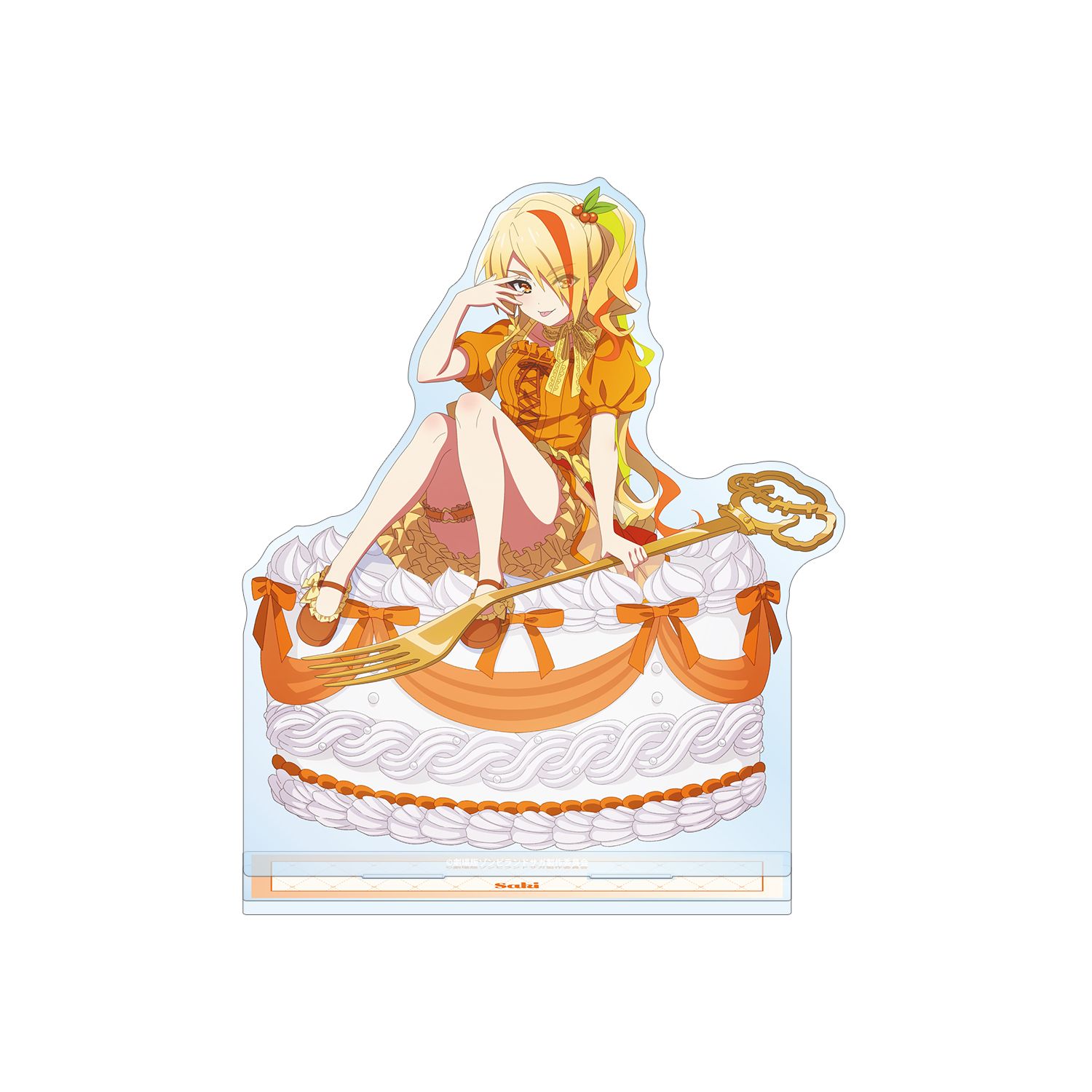 劇場版『ゾンビランドサガ ゆめぎんがパラダイス』 描き下ろし 二階堂 サキ お座りケーキver. 特大アクリルスタンド - AniSmile