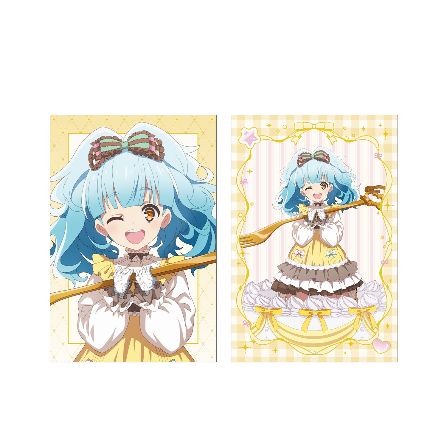 劇場版『ゾンビランドサガ ゆめぎんがパラダイス』 描き下ろし 星川 リリィ お座りケーキver. ポストカード2枚セット - AniSmile