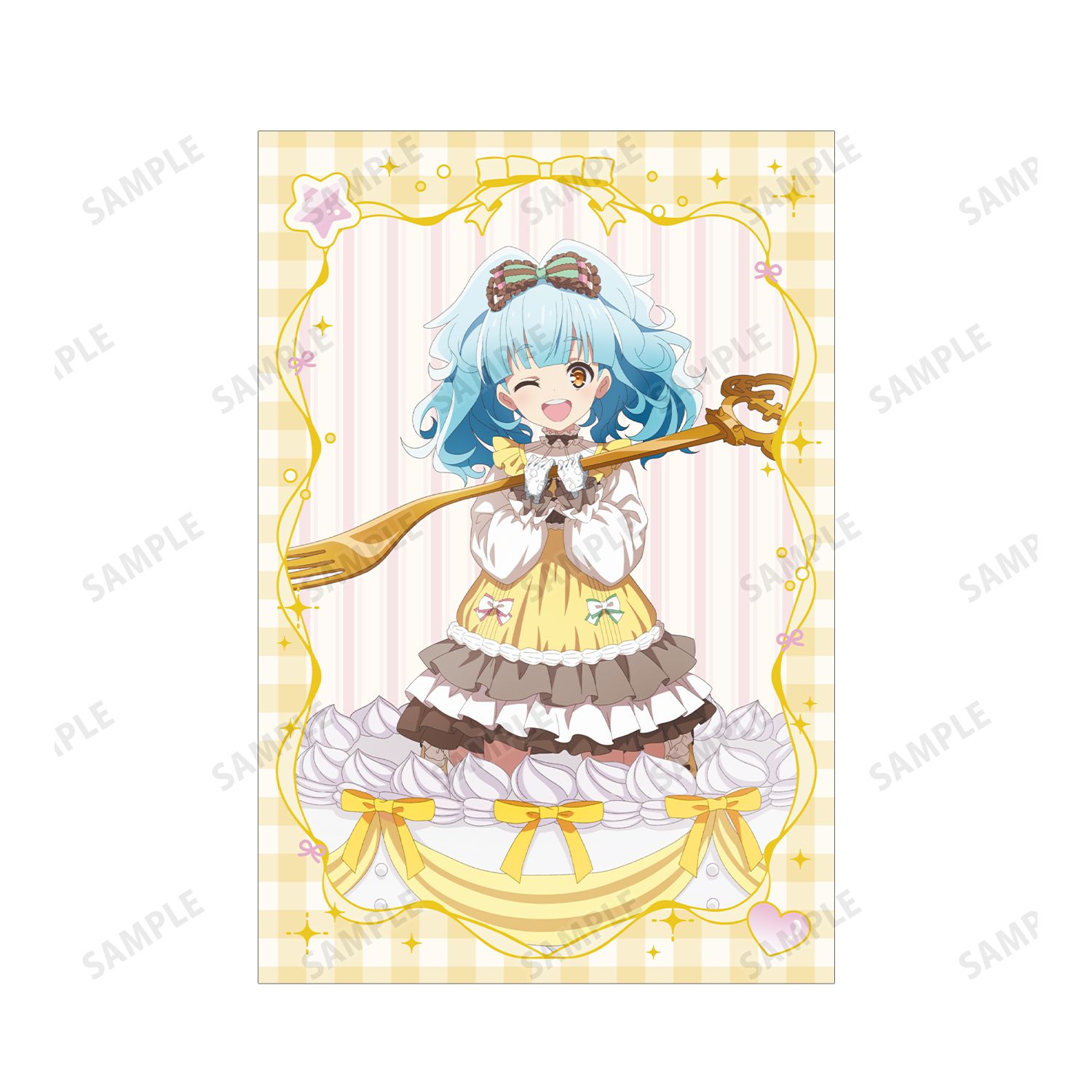 劇場版『ゾンビランドサガ ゆめぎんがパラダイス』 描き下ろし 星川 リリィ お座りケーキver. ポストカード2枚セット 画像 4 | AniSmile