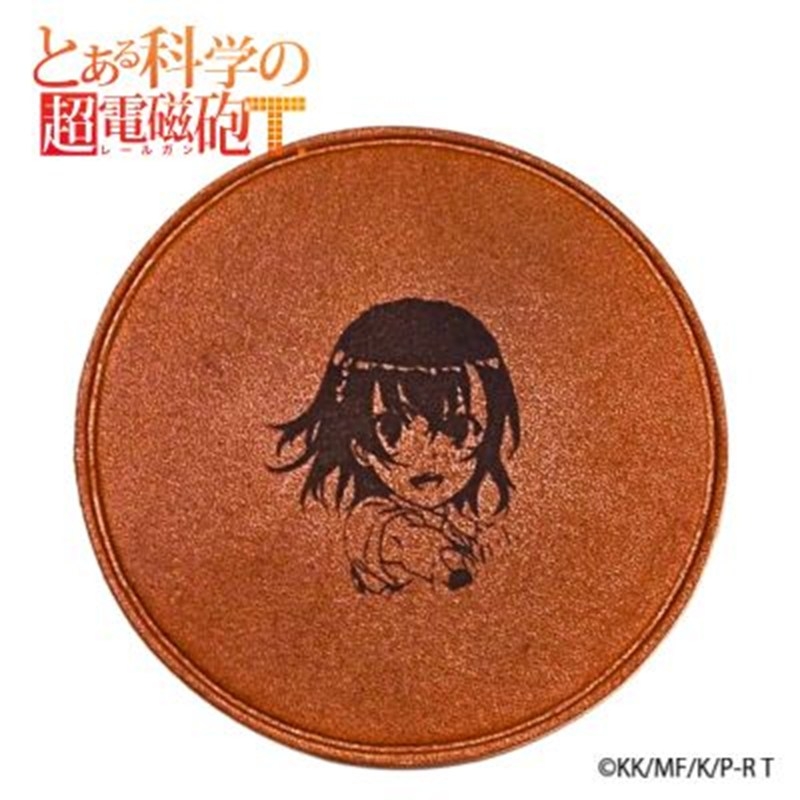【再販】とある科学の超電磁砲T レザーコースター 御坂美琴 - 公式商品画像 | AniSmile