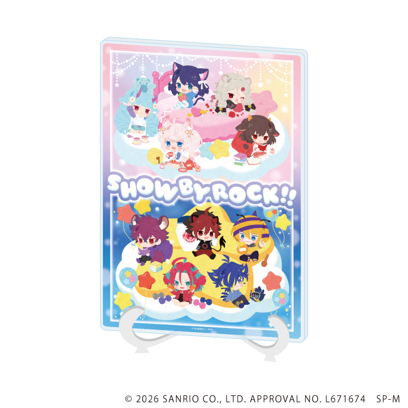 アクリルアートボード(A5サイズ)「SHOW BY ROCK!!」05/集合デザイン(ミニキャライラスト) - AniSmile