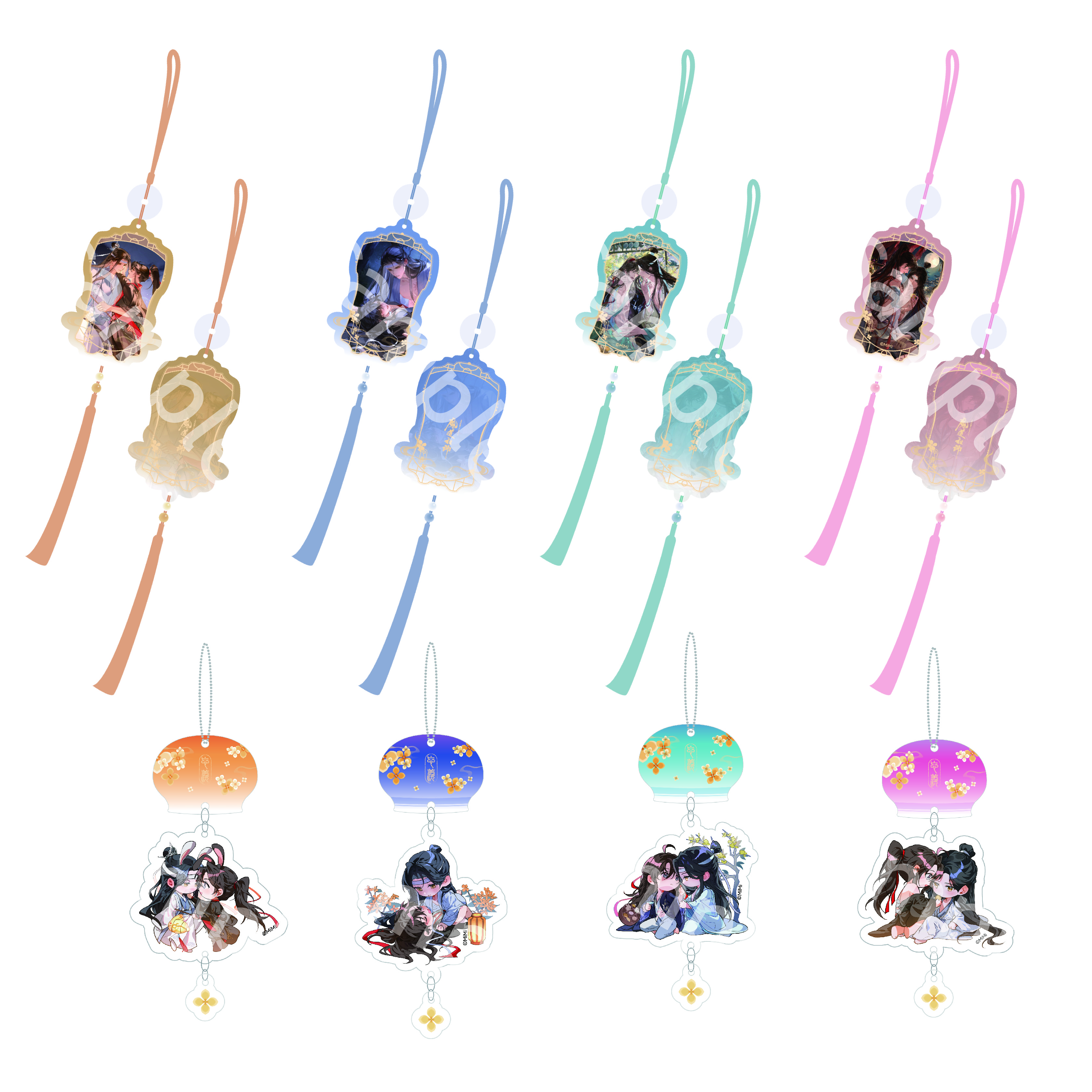大河幻想ラジオドラマ「魔道祖師」～月華に宿る、生涯の伴～ＰＯＰＵＰＳＨＯＰ限定アクリルチャーム／アクリル風鈴チャーム（ランダム全８種） - AniSmile