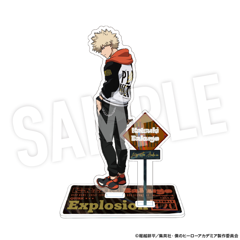 僕のヒーローアカデミア アクリルスタンド 着こなせ!"SUKAJAN" (爆豪 勝己) Image 2 | AniSmile