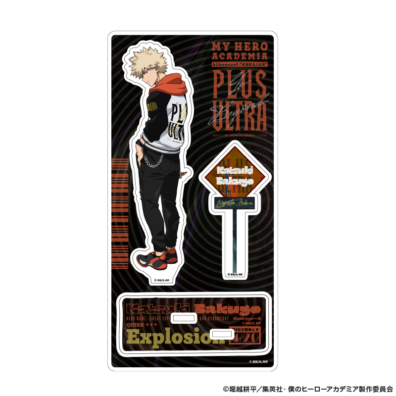 僕のヒーローアカデミア アクリルスタンド 着こなせ!"SUKAJAN" (爆豪 勝己) Image 3 | AniSmile
