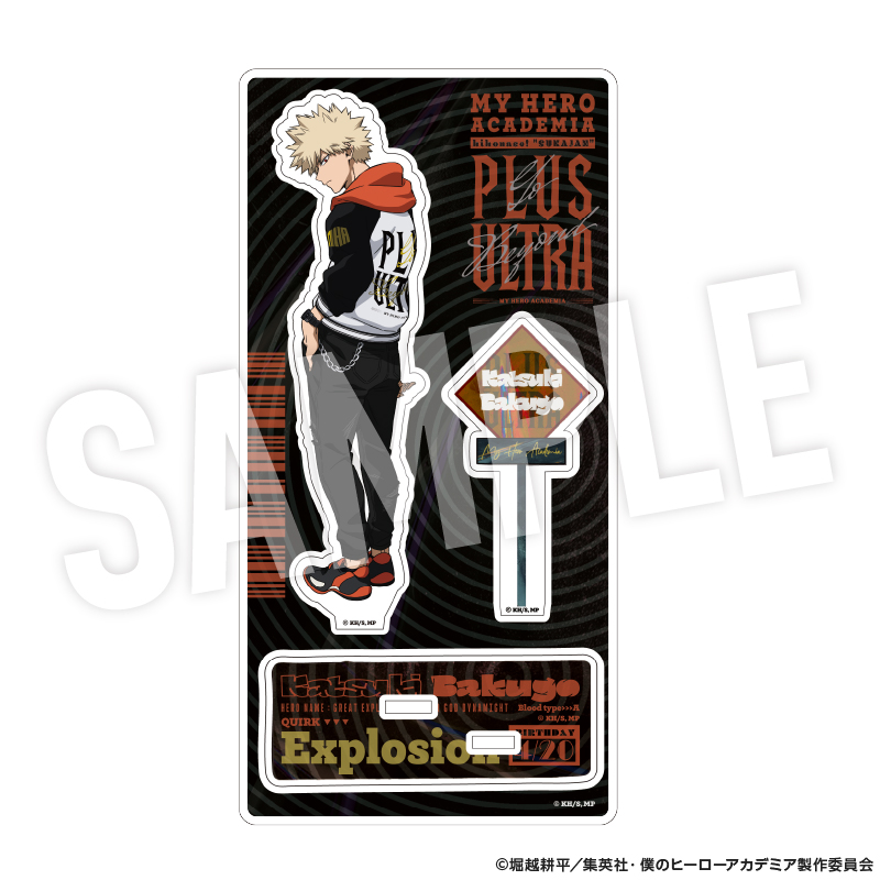 僕のヒーローアカデミア アクリルスタンド 着こなせ!"SUKAJAN" (爆豪 勝己) Image 4 | AniSmile