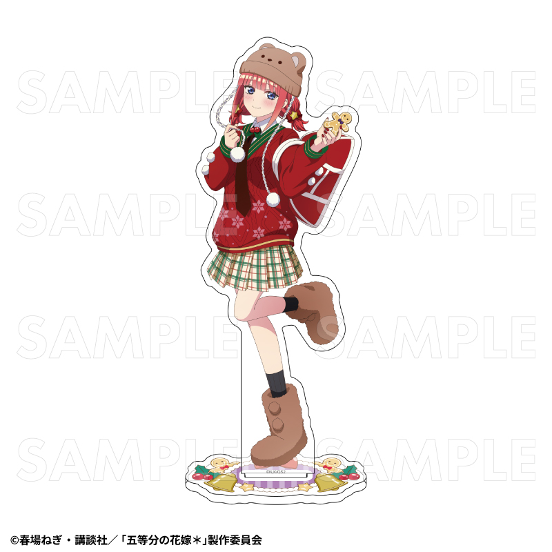 TVスペシャルアニメ『五等分の花嫁*』ウインターMode & クリスマスMode アクリルスタンド【中野二乃:クリスマスMode】 - AniSmile