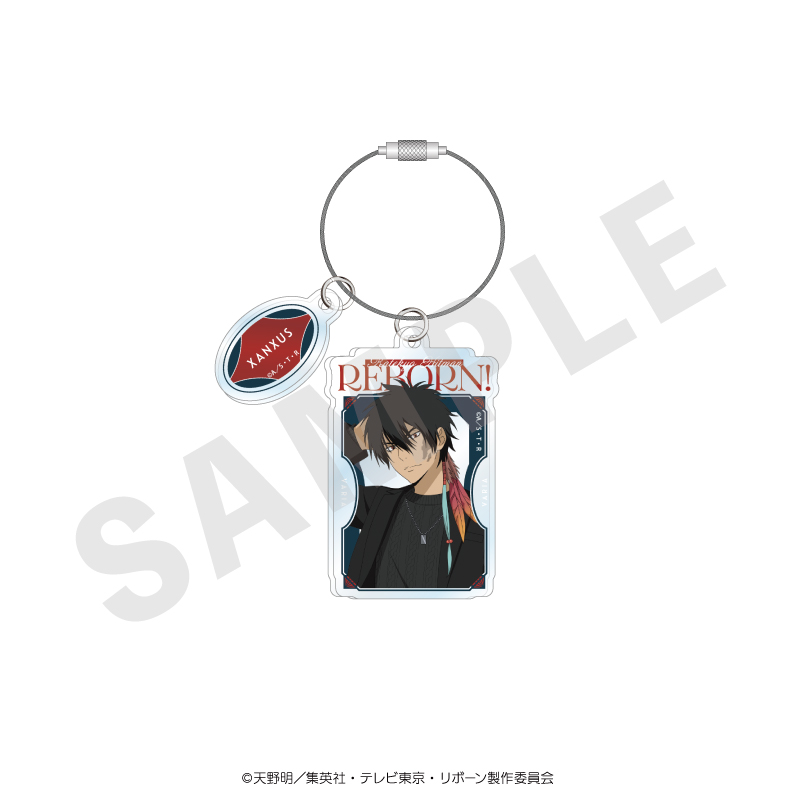 家庭教師ヒットマンREBORN! ワイヤーアクリルキーホルダー ブラックニットコーデver.(XANXUS(10年後)) - AniSmile