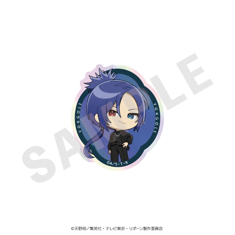 家庭教師ヒットマンREBORN! ミニキャラ トレーディングオーロラステッカー ブラックニットコーデver.(全6種) 画像 5 | AniSmile