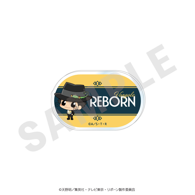 家庭教師ヒットマンREBORN! ミニキャラ お名前バッジ ブラックニットコーデver.(リボーン) - AniSmile