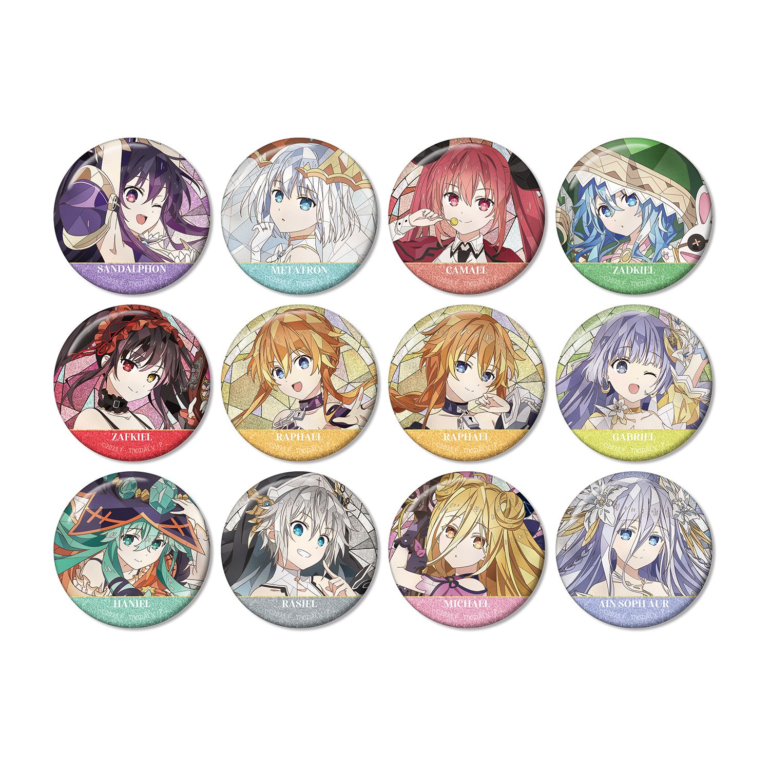 アニメ「デート・ア・ライブV」 トレーディング Aure Glass グリッター缶バッジ(単位/単品) - AniSmile