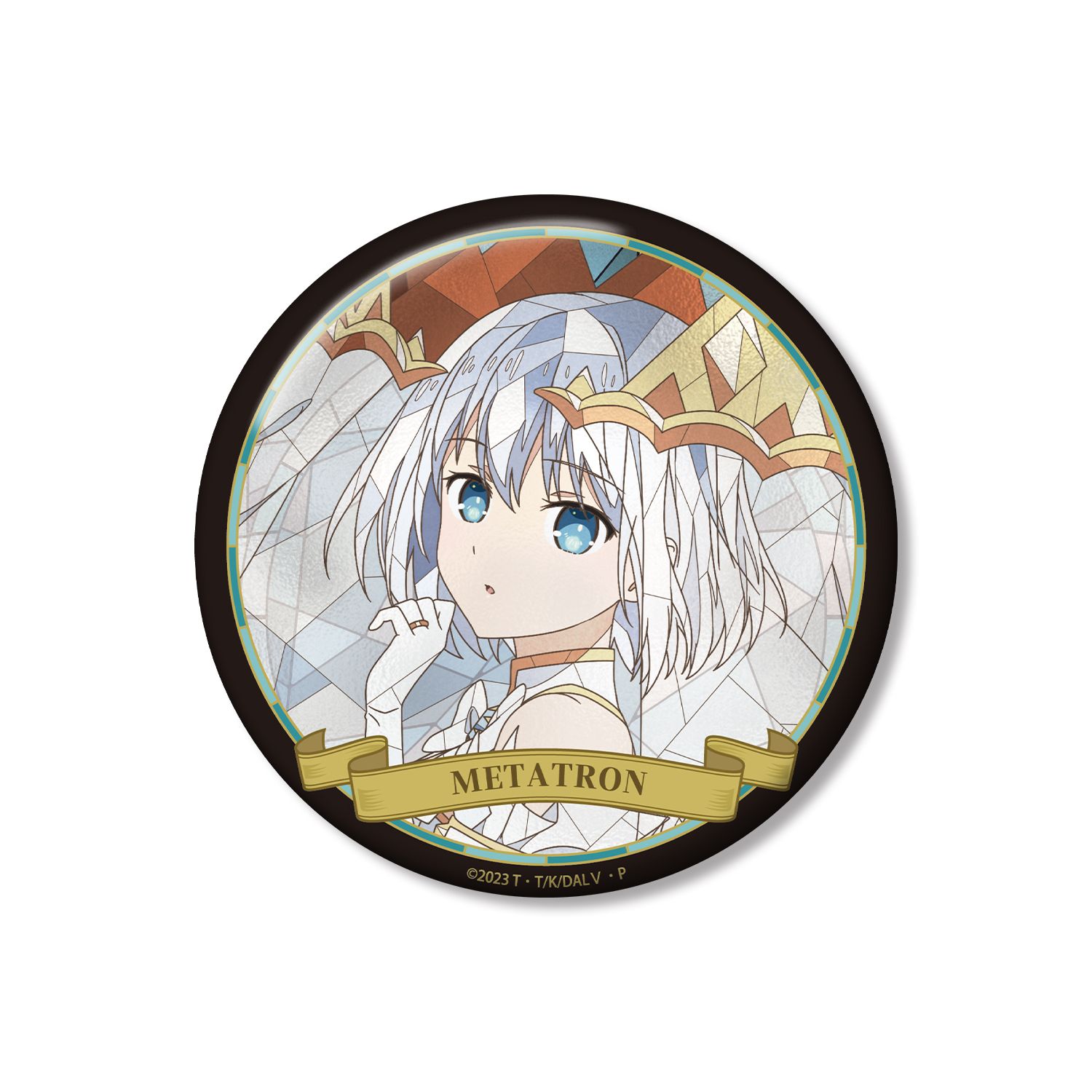 アニメ「デート・ア・ライブV」 鳶一折紙 Aure Glass 100mm缶バッジ - AniSmile