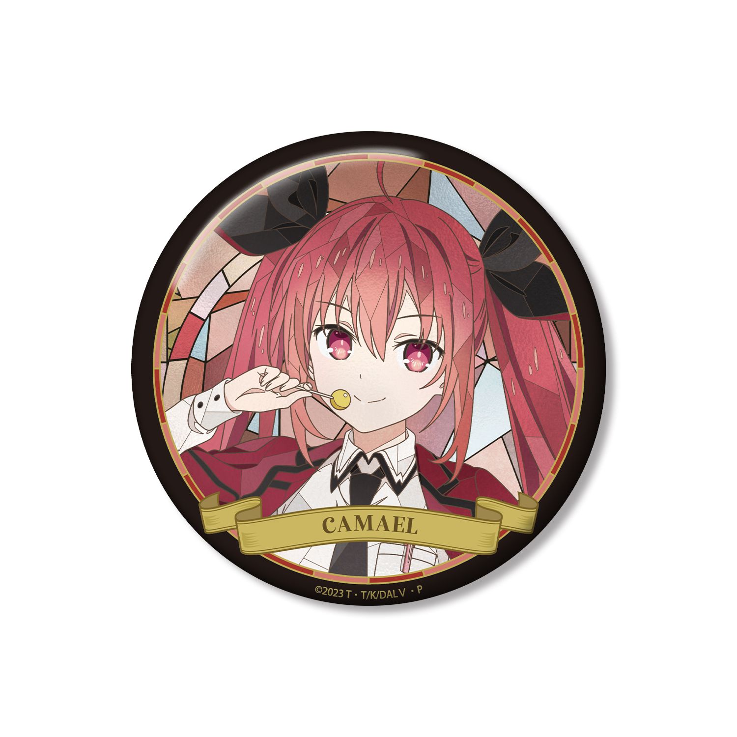 アニメ「デート・ア・ライブV」 五河琴里 Aure Glass 100mm缶バッジ - AniSmile